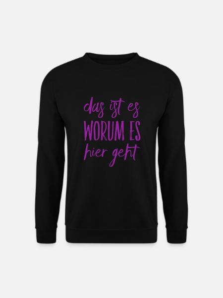 das ist das Motiv - Unisex Pullover - Schwarz