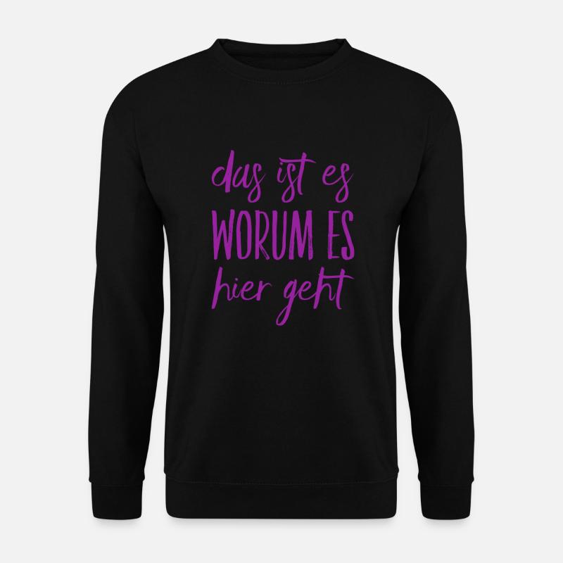 das ist das Motiv - Unisex Pullover - Schwarz