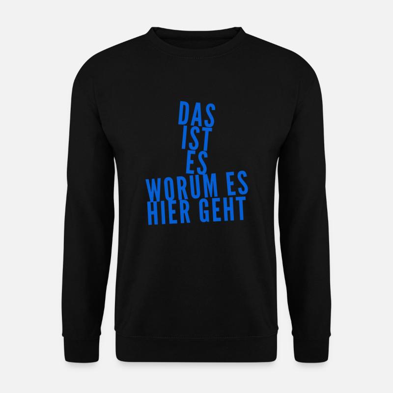 mein warum - Unisex Pullover - Schwarz