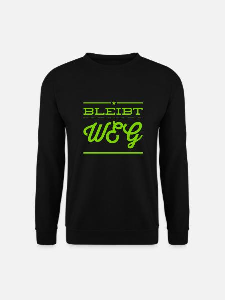 Abstand halten - Unisex Pullover - Schwarz