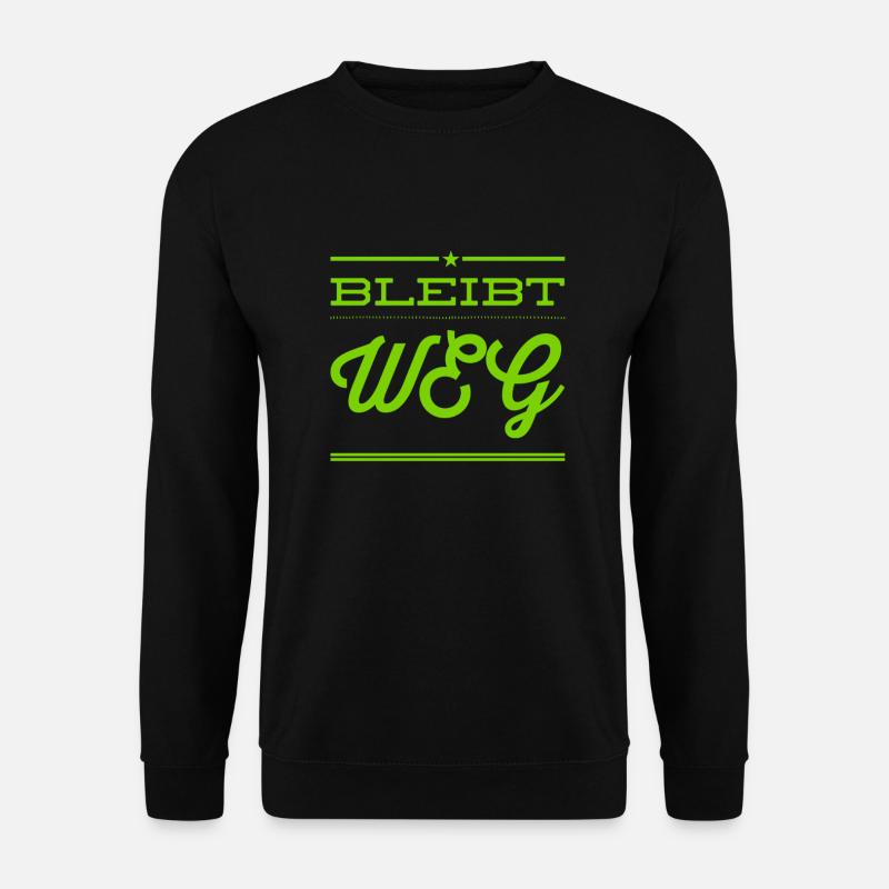 Abstand halten - Unisex Pullover - Schwarz
