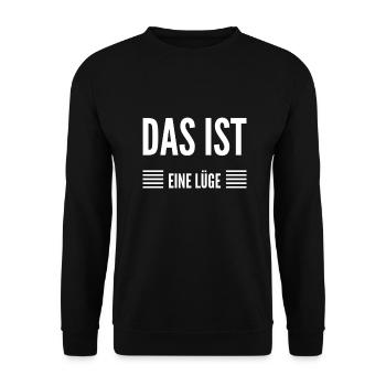 Lügen über Lügen - Unisex Pullover - Schwarz - Vorne - Alina (178cm) & Michal (187cm)