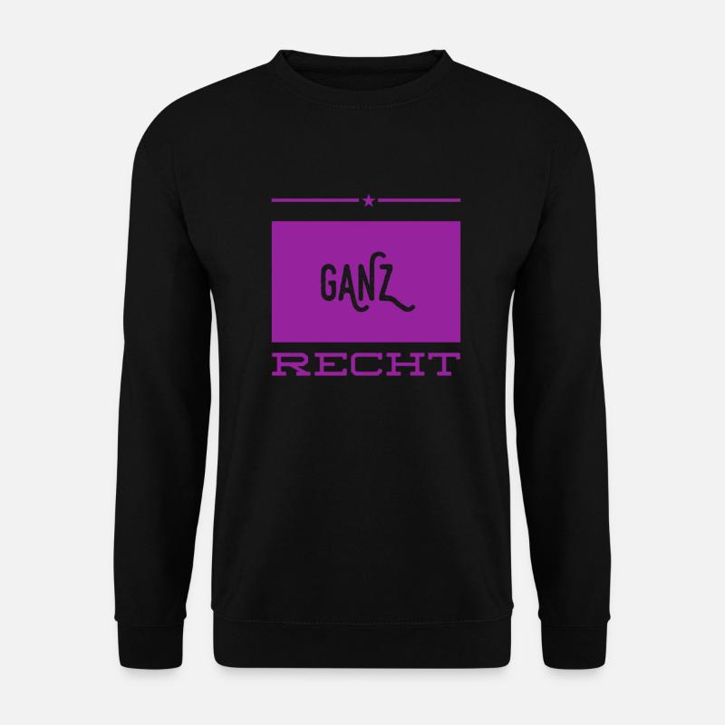 das stimmt - Unisex Pullover - Schwarz