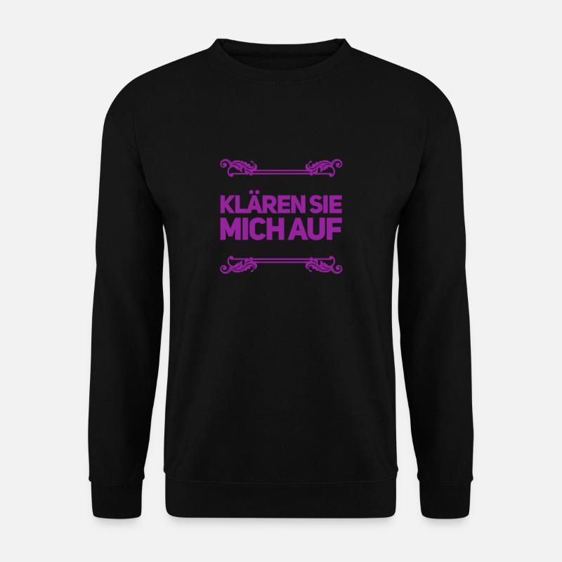 ich bin ganz Ohr - Unisex Pullover - Schwarz