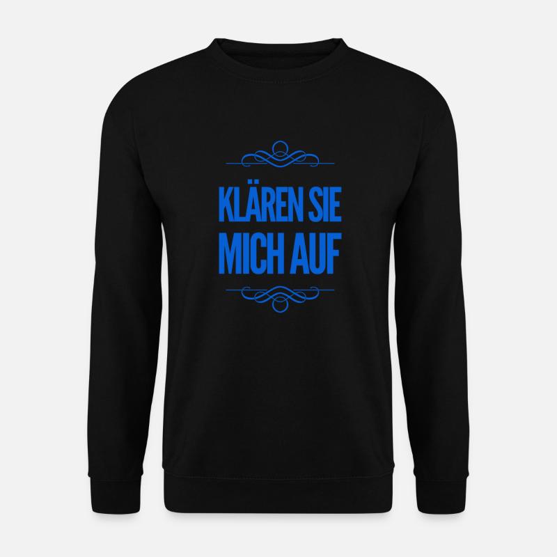 aufklären - Unisex Pullover - Schwarz