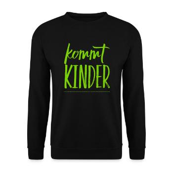los geht es - Unisex Pullover - Schwarz - Vorne - Alina (178cm) & Michal (187cm)
