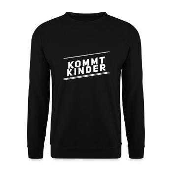 lasst uns anfangen - Unisex Pullover - Schwarz - Vorne - Alina (178cm) & Michal (187cm)