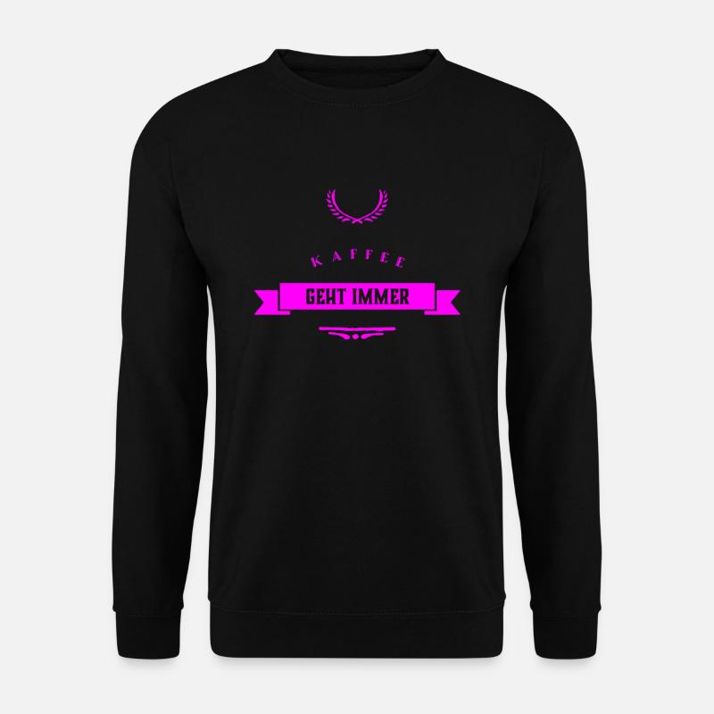 ich liebe Kaffee - Unisex Pullover - Schwarz