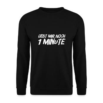 es wird später - Unisex Pullover - Schwarz - Vorne - Alina (178cm) & Michal (187cm)