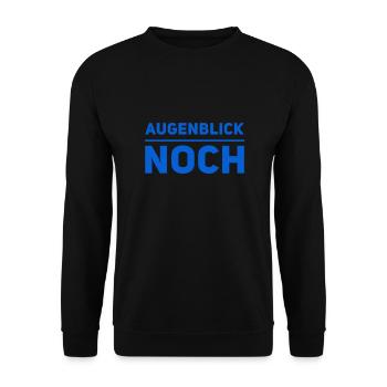 einen Augenblick bitte - Unisex Pullover - Schwarz - Vorne - Alina (178cm) & Michal (187cm)