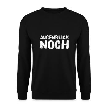 einen kurzen Moment noch - Unisex Pullover - Schwarz - Vorne - Alina (178cm) & Michal (187cm)