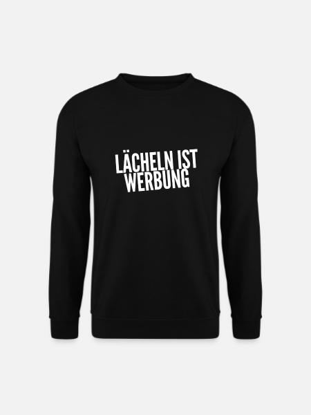 lächeln ist großartig - Unisex Pullover - Schwarz