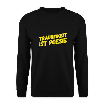 Trauer befreit - Unisex Pullover - Schwarz - Vorne - Alina (178cm) & Michal (187cm)