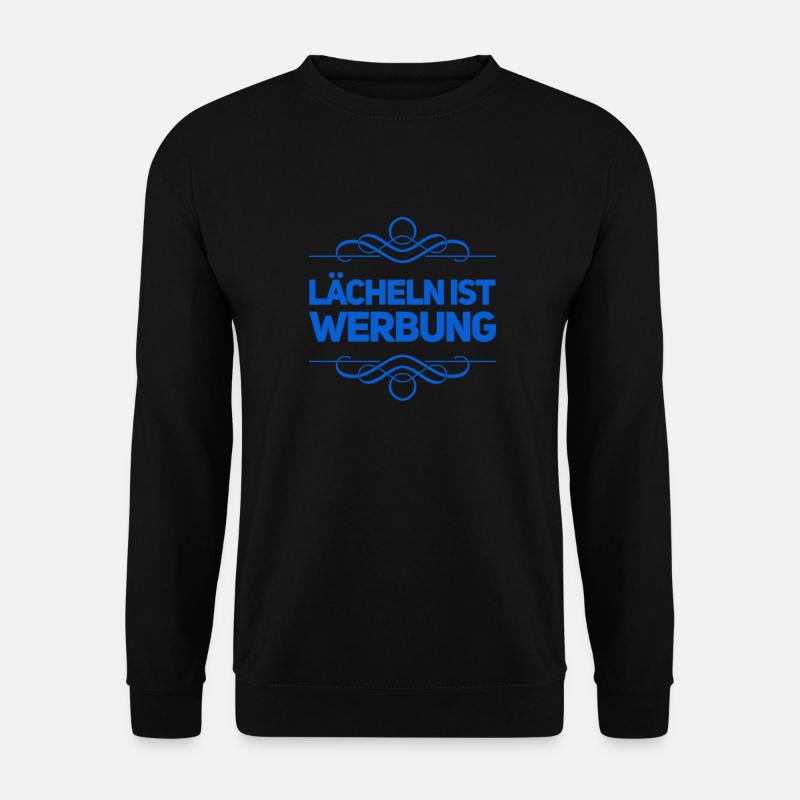 lächeln ist toll - Unisex Pullover - Schwarz