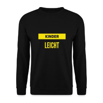 wie einfach - Unisex Pullover - Schwarz - Vorne - Alina (178cm) & Michal (187cm)