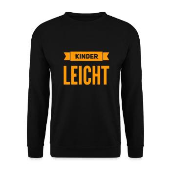 ganz einfach - Unisex Pullover - Schwarz - Vorne - Alina (178cm) & Michal (187cm)
