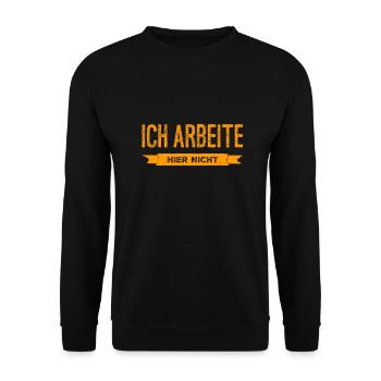 ich habe gekündigt - Unisex Pullover - Schwarz - Vorne - Alina (178cm) & Michal (187cm)