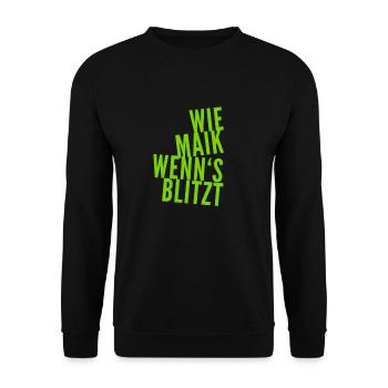 ich bin wie der Maik - Unisex Pullover - Schwarz - Vorne - Alina (178cm) & Michal (187cm)