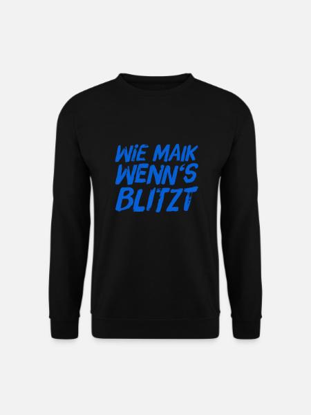 wenn der Blitz einschlägt - Unisex Pullover - Schwarz