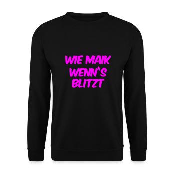 das ist schockierend - Unisex Pullover - Schwarz - Vorne - Alina (178cm) & Michal (187cm)