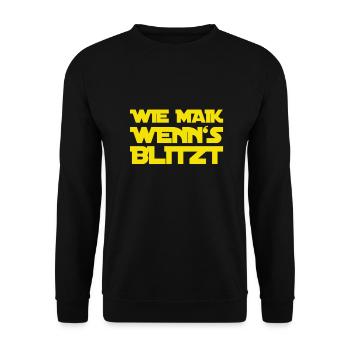 ich bin geschockt - Unisex Pullover - Schwarz - Vorne - Alina (178cm) & Michal (187cm)