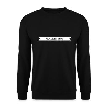 ich liebe den Valentinstag - Unisex Pullover - Schwarz - Vorne - Alina (178cm) & Michal (187cm)