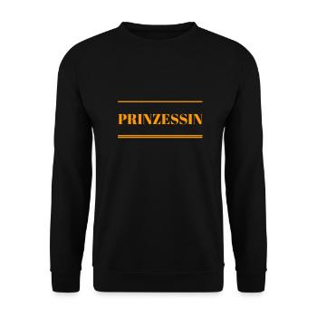 ich fühle mich wie eine Prinzessin - Unisex Pullover - Schwarz - Vorne - Alina (178cm) & Michal (187cm)