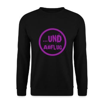 geh weg - Unisex Pullover - Schwarz - Vorne - Alina (178cm) & Michal (187cm)