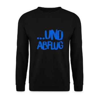 verschwinde - Unisex Pullover - Schwarz - Vorne - Alina (178cm) & Michal (187cm)