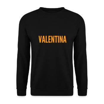 Valentina - Unisex Pullover - Schwarz - Vorne - Alina (178cm) & Michal (187cm)