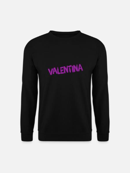 so sieht eine Valentina aus - Unisex Pullover - Schwarz