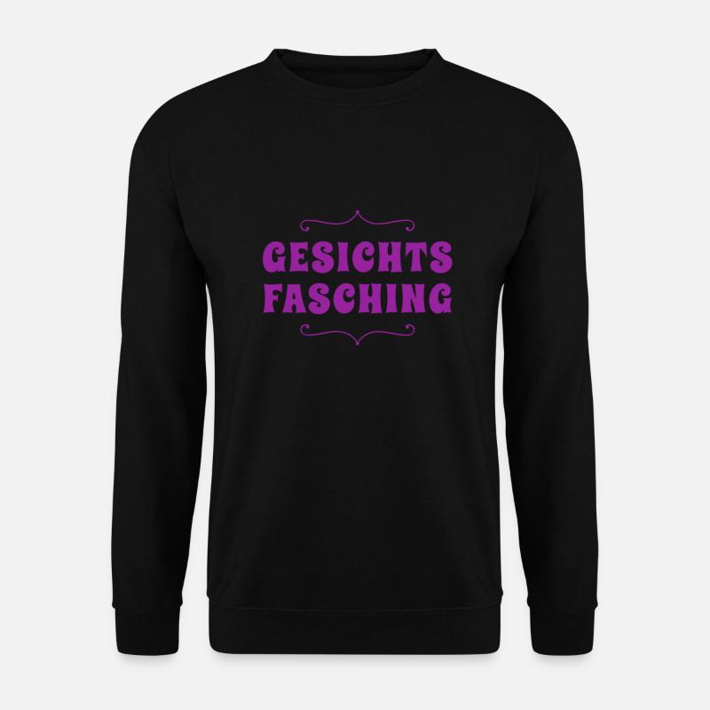 ich mag Gesichtsfasching - Unisex Pullover - Schwarz