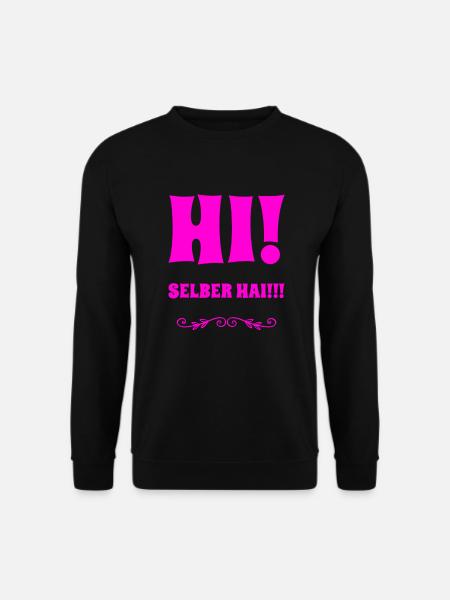hallo - Unisex Pullover - Schwarz