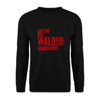 ich sehe nichts - Unisex Pullover - Schwarz - Vorne - Alina (178cm) & Michal (187cm)