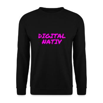 ich kenne nur online - Unisex Pullover - Schwarz - Vorne - Alina (178cm) & Michal (187cm)