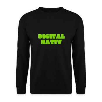 ich mag es digital - Unisex Pullover - Schwarz - Vorne - Alina (178cm) & Michal (187cm)