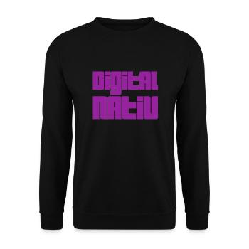 digital nativ - Unisex Pullover - Schwarz - Vorne - Alina (178cm) & Michal (187cm)