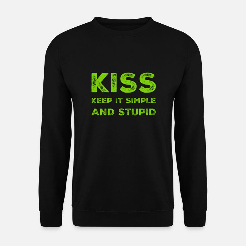 einfach ist genial - Unisex Pullover - Schwarz