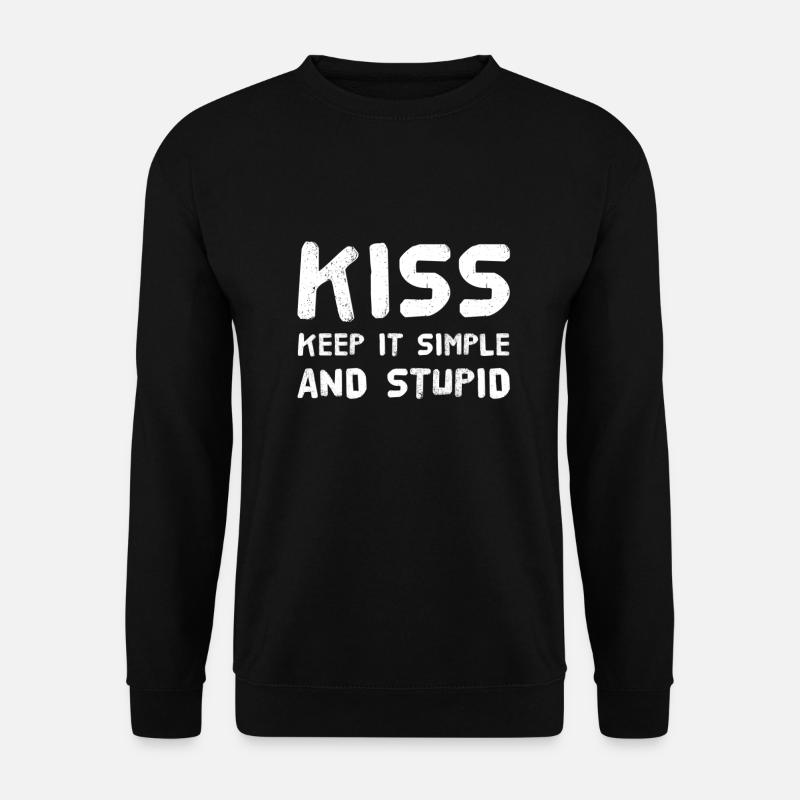 Simple is good - Unisex Sweatshirt - black
