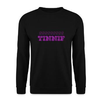 Tinnif - Unisex Pullover - Schwarz - Vorne - Alina (178cm) & Michal (187cm)