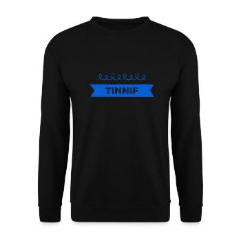 so ein Tinnif - Unisex Pullover - Schwarz - Vorne - Alina (178cm) & Michal (187cm)