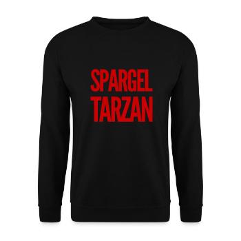 ich bin ein Spargeltarzan - Unisex Pullover - Schwarz - Vorne - Alina (178cm) & Michal (187cm)
