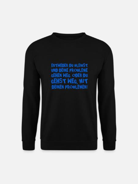 gehen oder bleiben? - Unisex Pullover - Schwarz