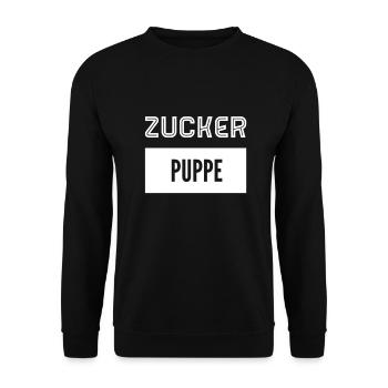 so sieht eine Zuckerpuppe aus - Unisex Pullover - Schwarz - Vorne - Alina (178cm) & Michal (187cm)