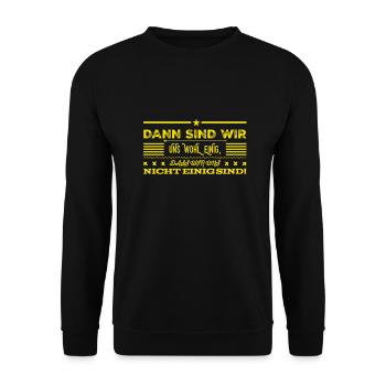 Uneinigkeit - Unisex Pullover - Schwarz - Vorne - Alina (178cm) & Michal (187cm)