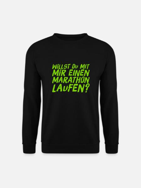 Lust auf einen Marathon? - Unisex Pullover - Schwarz