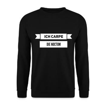 ich nutze die Nacht - Unisex Pullover - Schwarz - Vorne - Alina (178cm) & Michal (187cm)