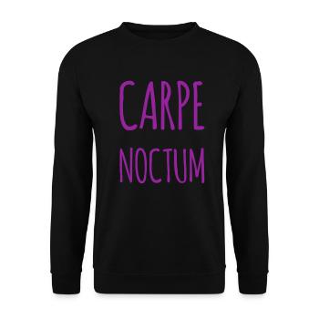 die Nacht ist super - Unisex Pullover - Schwarz - Vorne - Alina (178cm) & Michal (187cm)