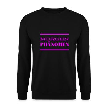 ich liebe den Morgen - Unisex Pullover - Schwarz - Vorne - Alina (178cm) & Michal (187cm)