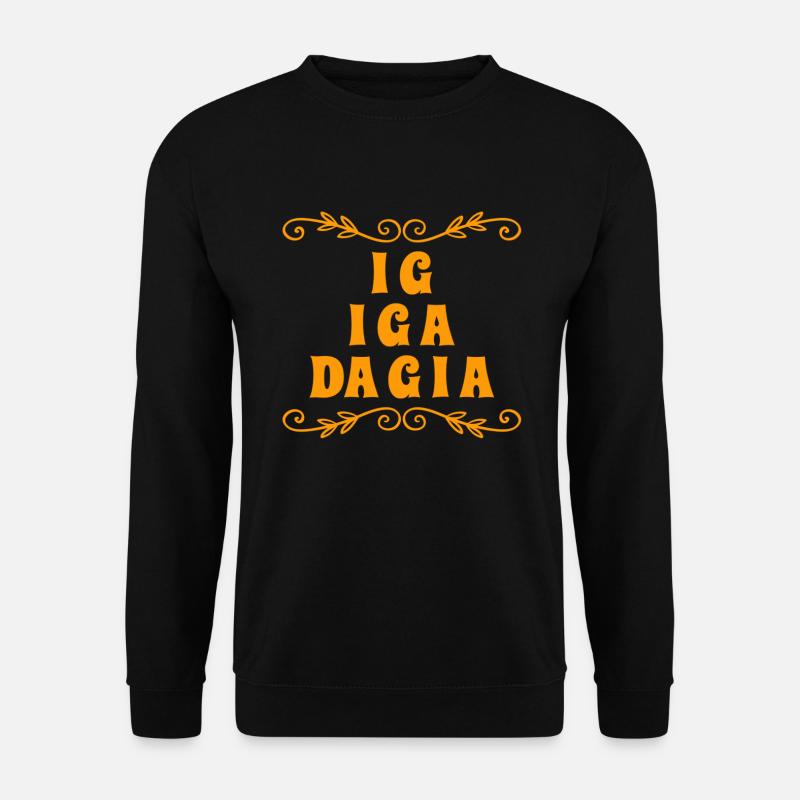 dann verschwinde ich auch - Unisex Pullover - Schwarz